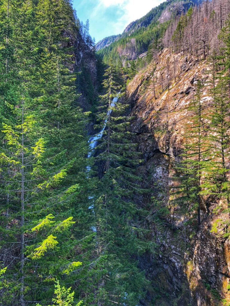 Gorge Creek Falls in North Cascades national park