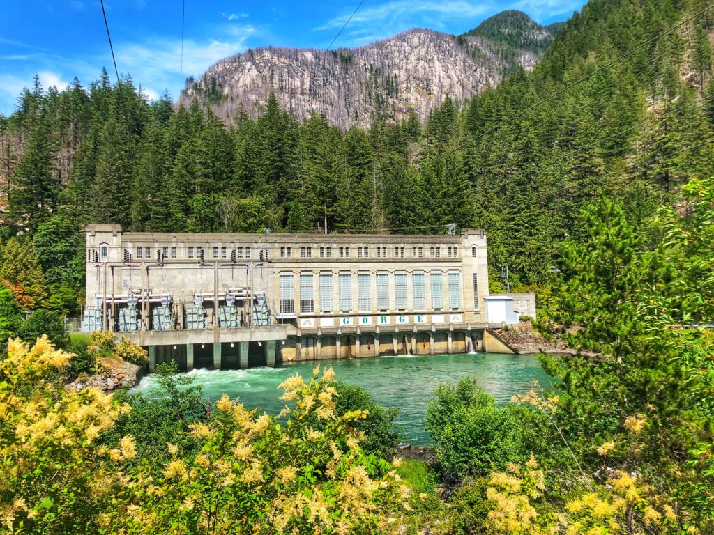 Gorge powerhouse in North Cascades National Park