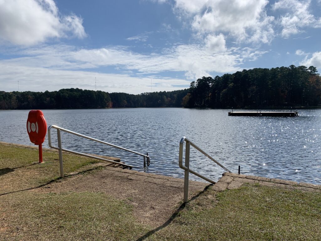 Swimming area in Daingerfield State Park