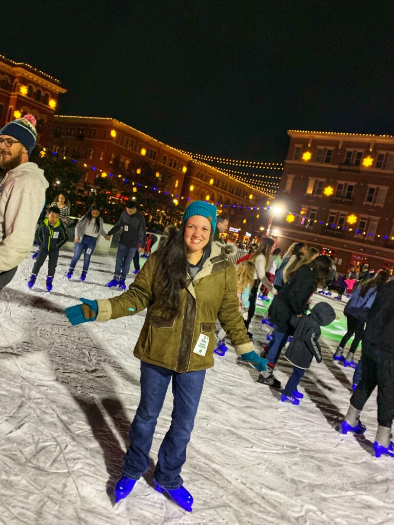 Dallas during Christmas - Ice skating