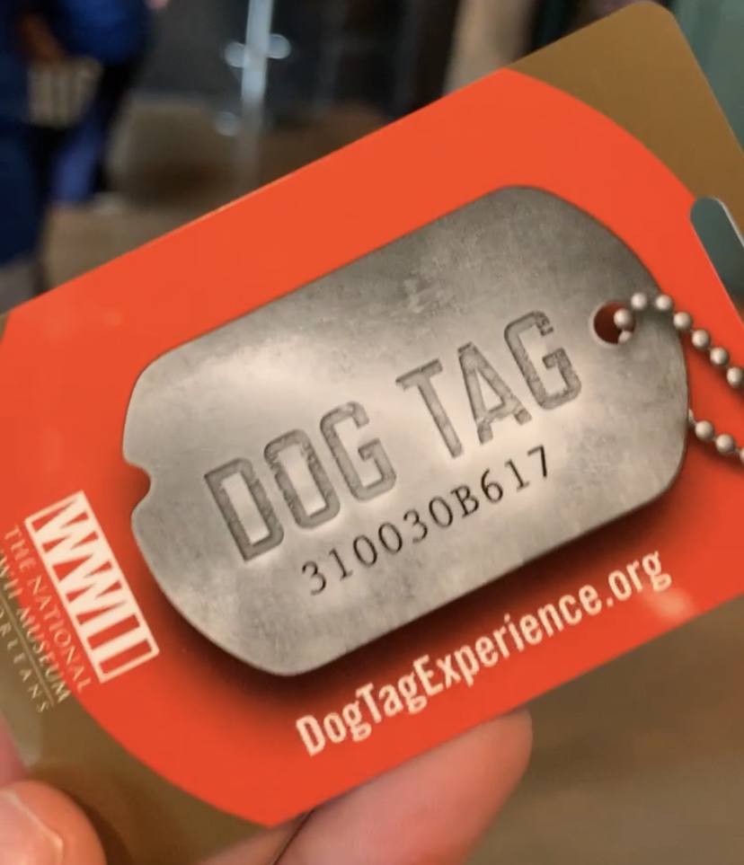 Dog Tag Experience at WW2 Museum