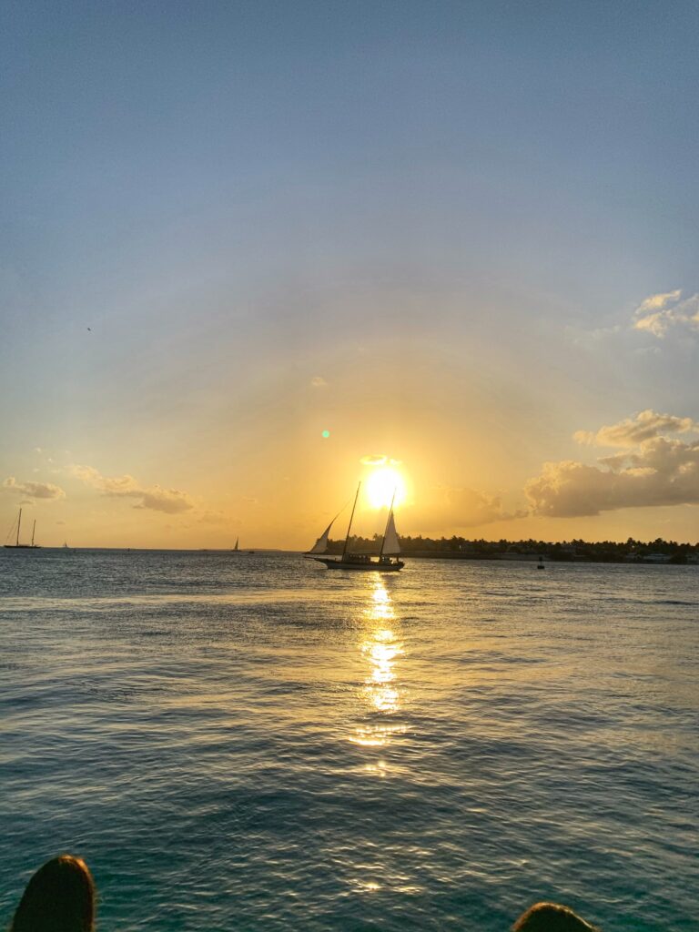 Watching the sunset at Mallory Square is one of my favorite free things to do in Key West.
